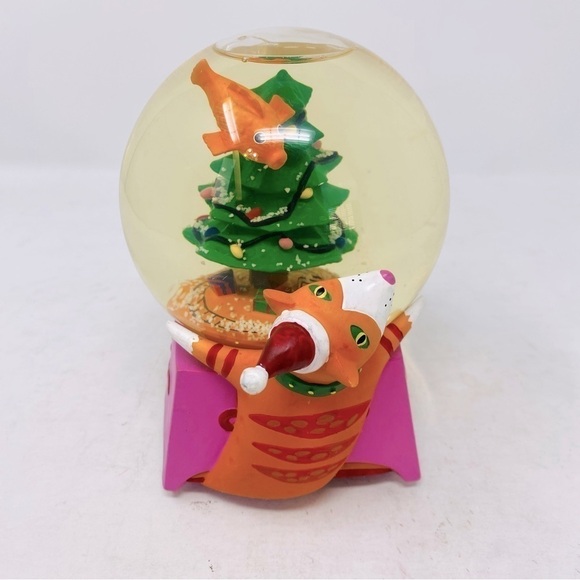 Department 56 Cat On The Goldfish Bowl Musical Snow Globe 1994 - Picture 6 of 8